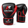 ArvionFight Elite Strike Boxing Gloves – Black & Red