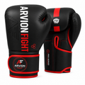 ArvionFight Pro Training Boxing Gloves – Black & Red